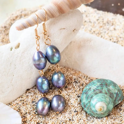 Luminous Freshwater Pearl Drop Earrings - Made In Hawaii