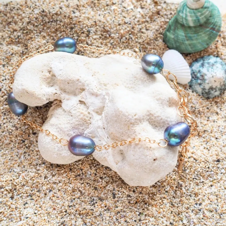 Luminous Freshwater Pearl Hawaiian Bracelet - Made in Hawaii