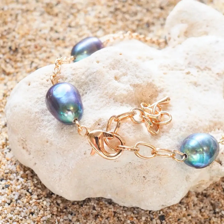 Luminous Freshwater Pearl Hawaiian Bracelet - Made in Hawaii