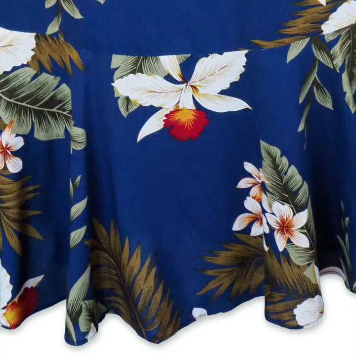 Majestic Blue Laka Hawaiian Dress - Made in Hawaii