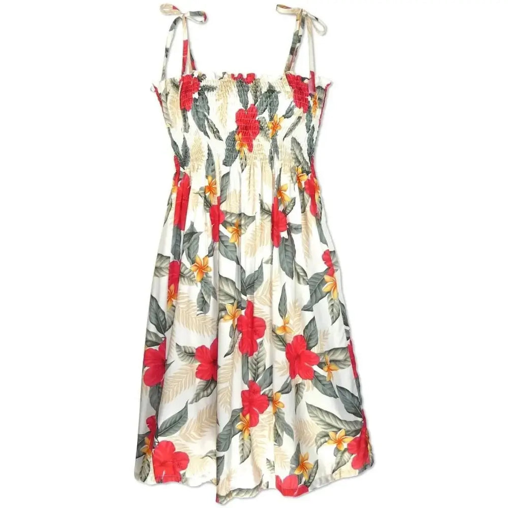 Makaha Cream Moonkiss Hawaiian Dress Made in Hawaii