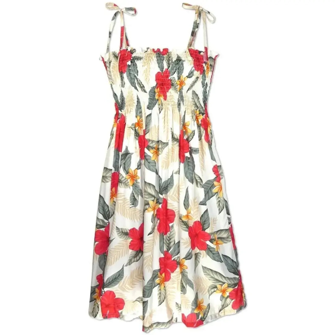 Makaha Cream Moonkiss Hawaiian Dress Made in Hawaii