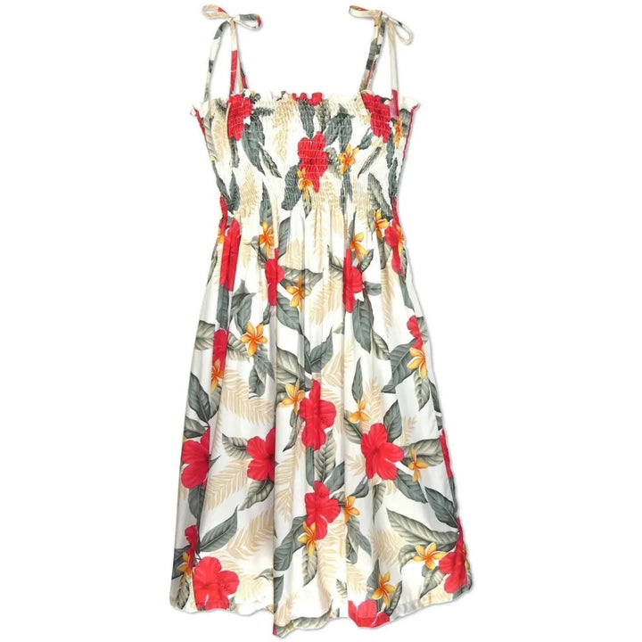 Makaha Cream Moonkiss Hawaiian Dress - Made in Hawaii