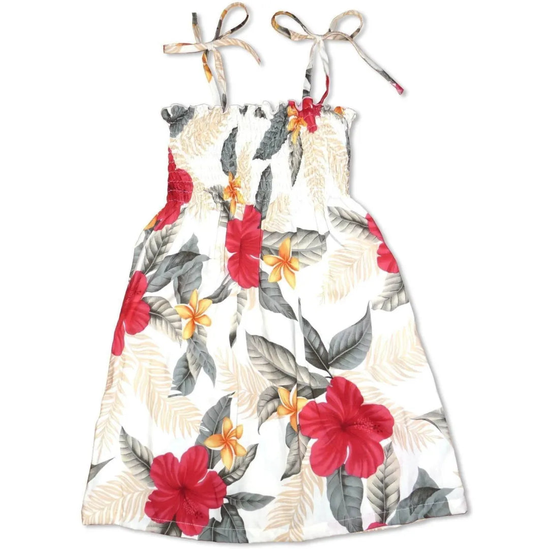 Makaha Cream Sunkiss Hawaiian Girl Dress - Made in Hawaii