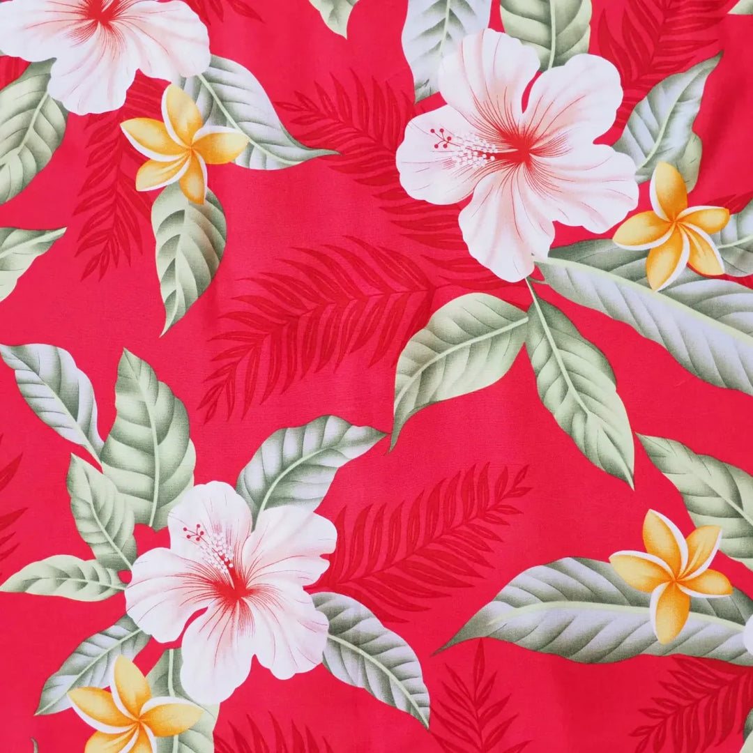 Makaha Red Aikane Hawaiian Dress - Made in Hawaii