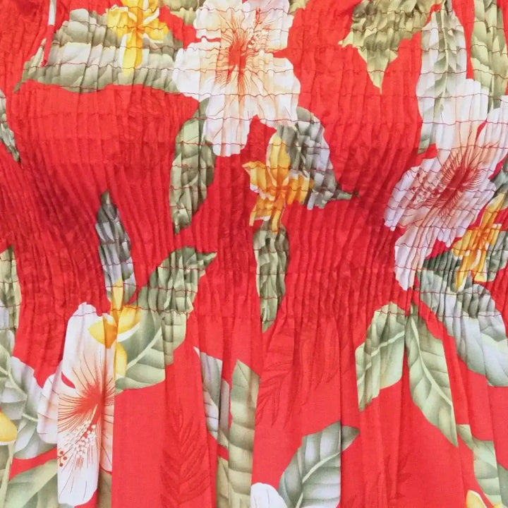 Makaha Red Moonkiss Hawaiian Dress Made in Hawaii