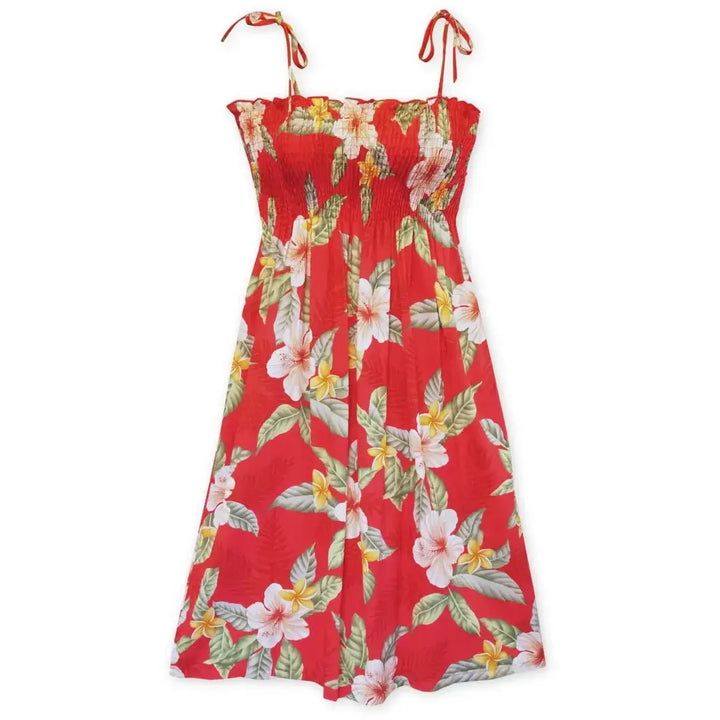 Makaha Red Moonkiss Hawaiian Dress Made in Hawaii