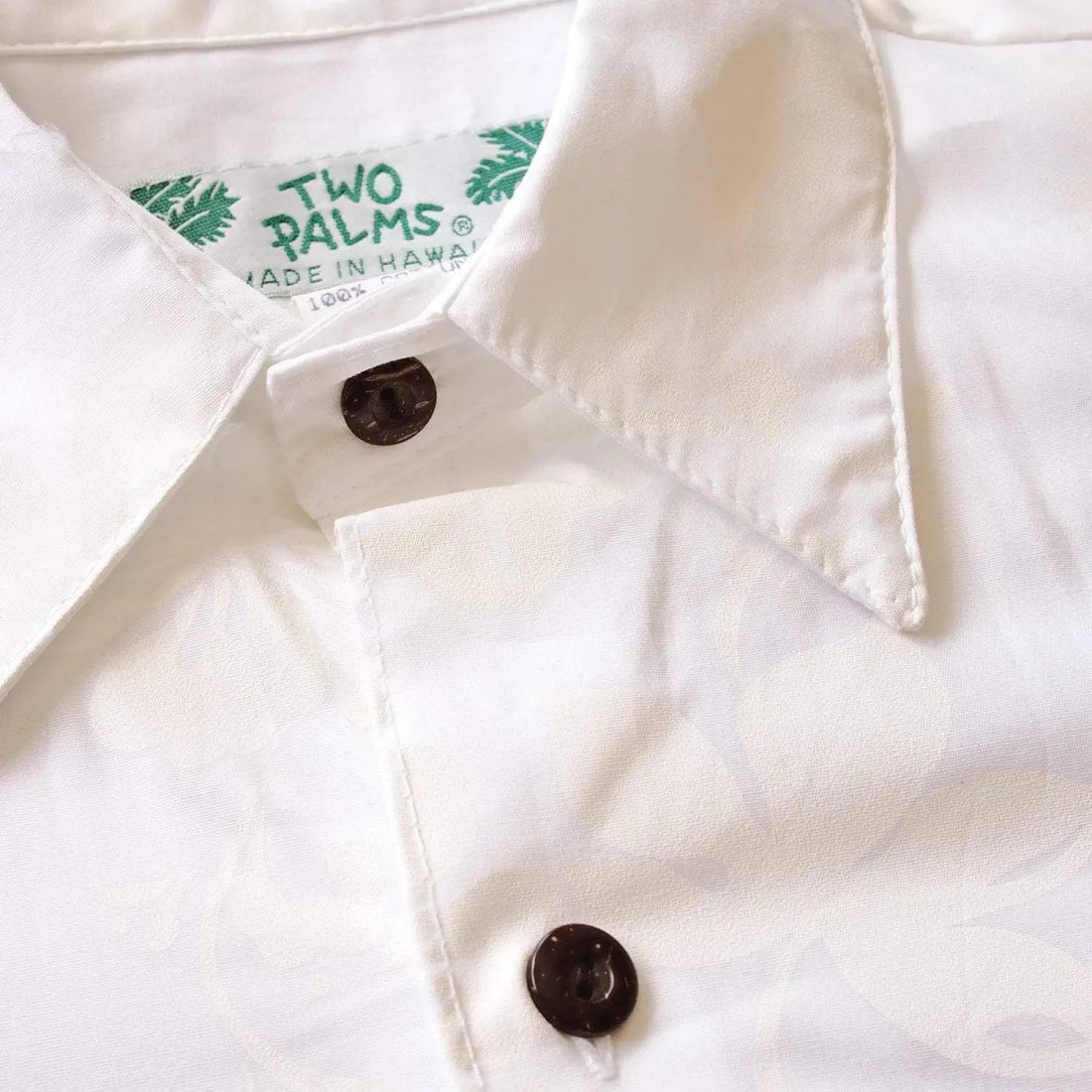Makamae White Long Sleeve Hawaiian Shirt - Made In Hawaii