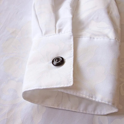 Makamae White Long Sleeve Hawaiian Shirt - Made In Hawaii