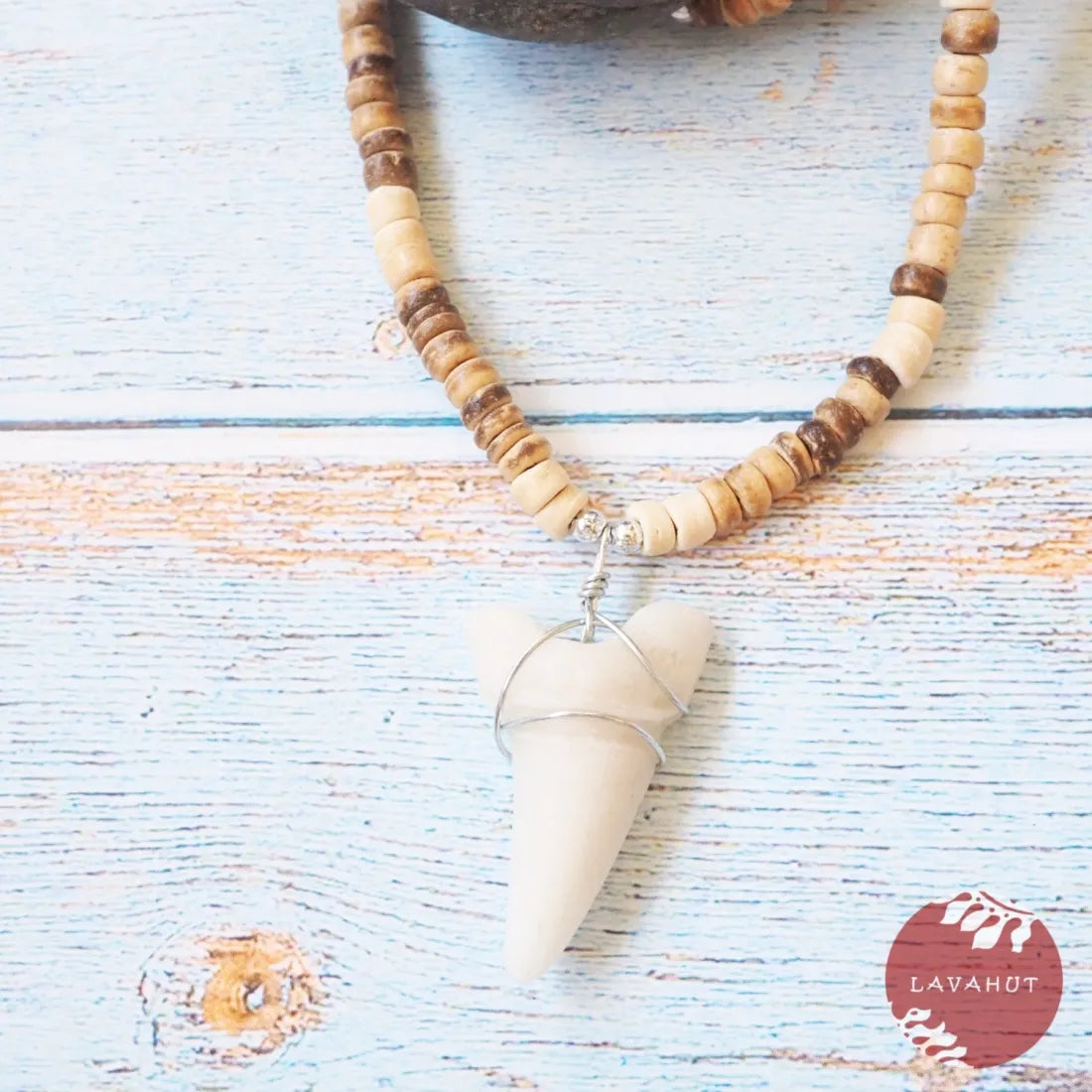 Mako Shark Tooth Pendant Hawaiian Necklace - Made In Hawaii