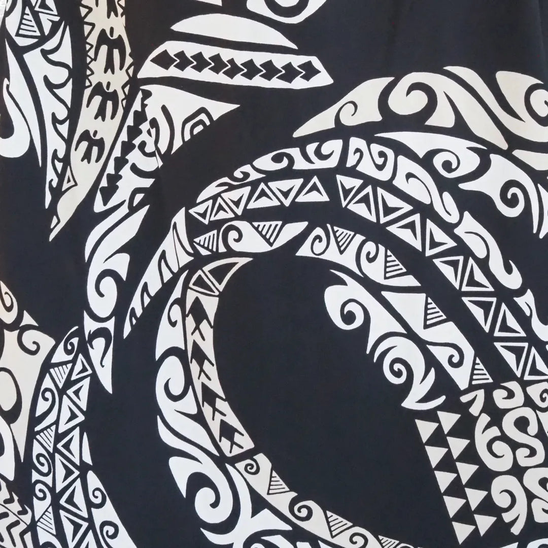 Mana Black Rhythm Hawaiian Dress - Made in Hawaii