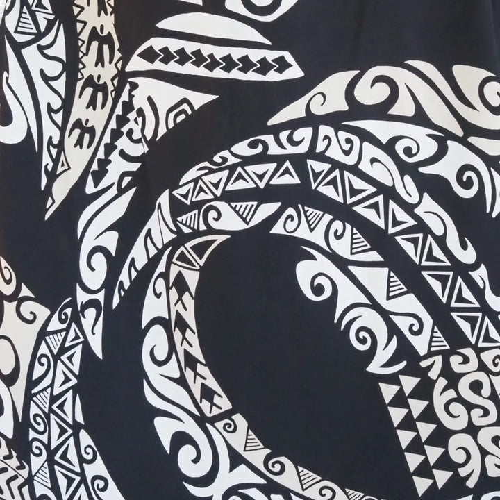 Mana Black Rhythm Hawaiian Dress - Made in Hawaii
