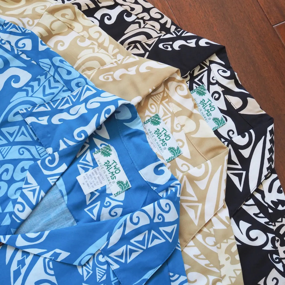 Mana Tan Hawaiian Rayon Shirt - Made in Hawaii