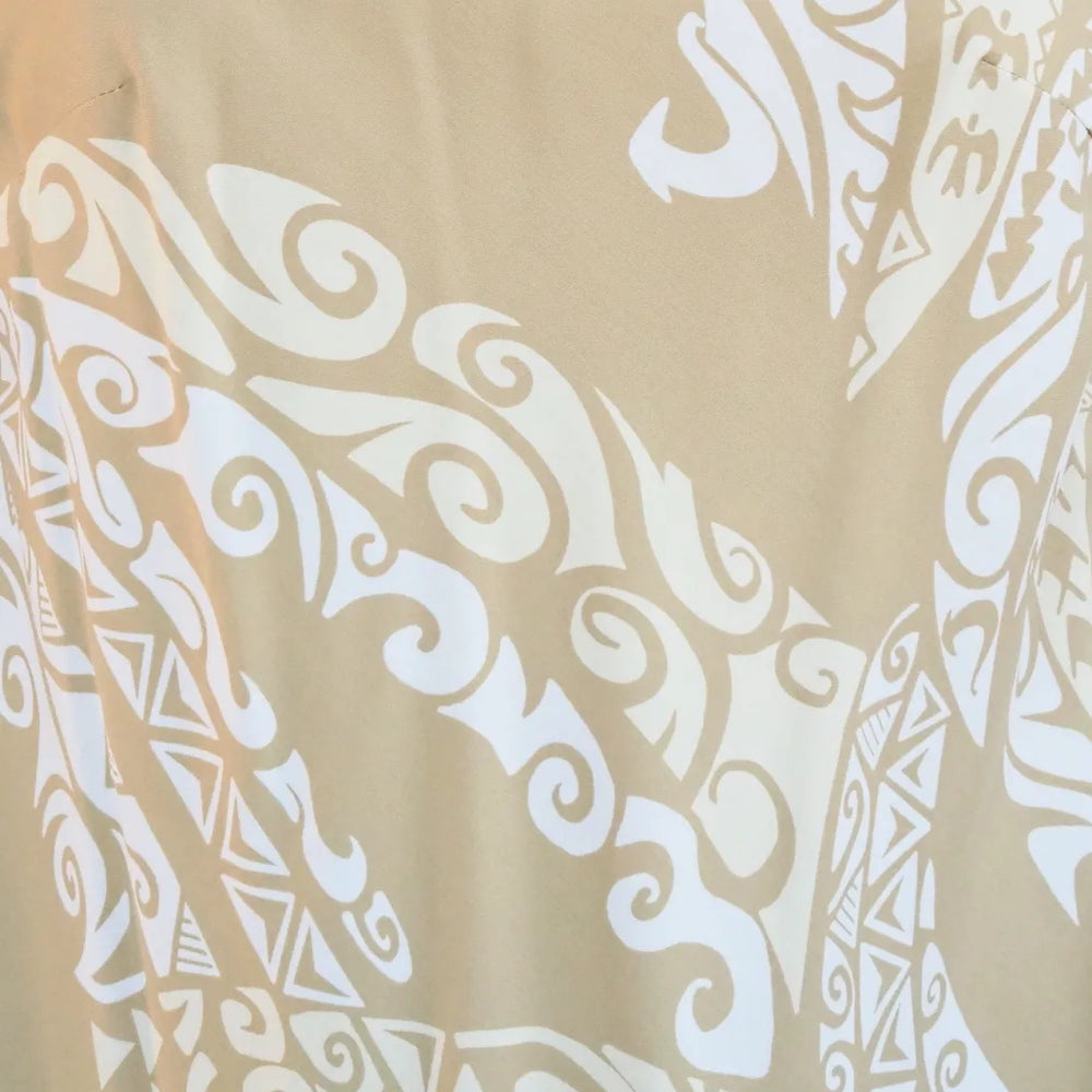 Mana Tan Rhythm Hawaiian Dress - Made in Hawaii