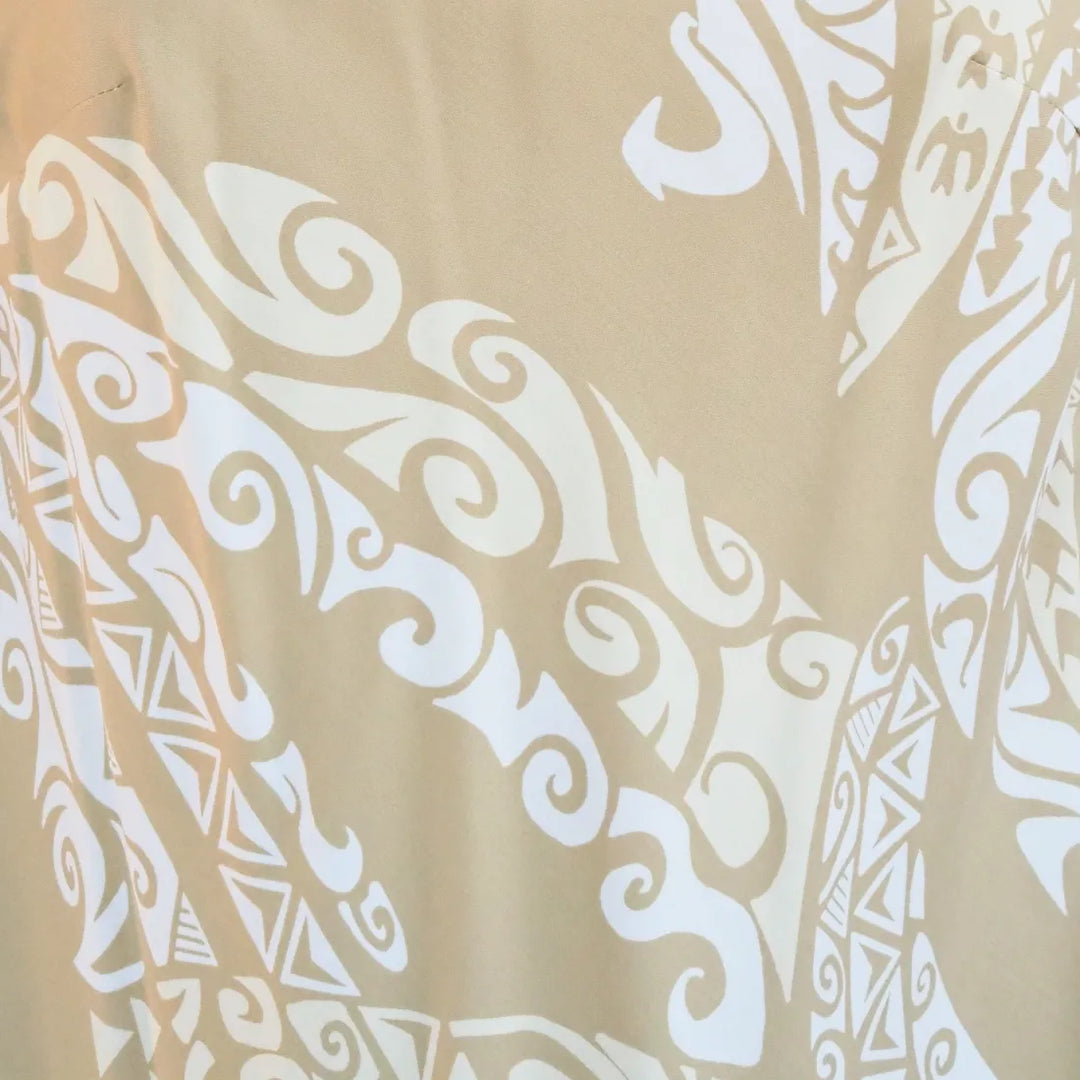 Mana Tan Rhythm Hawaiian Dress - Made in Hawaii