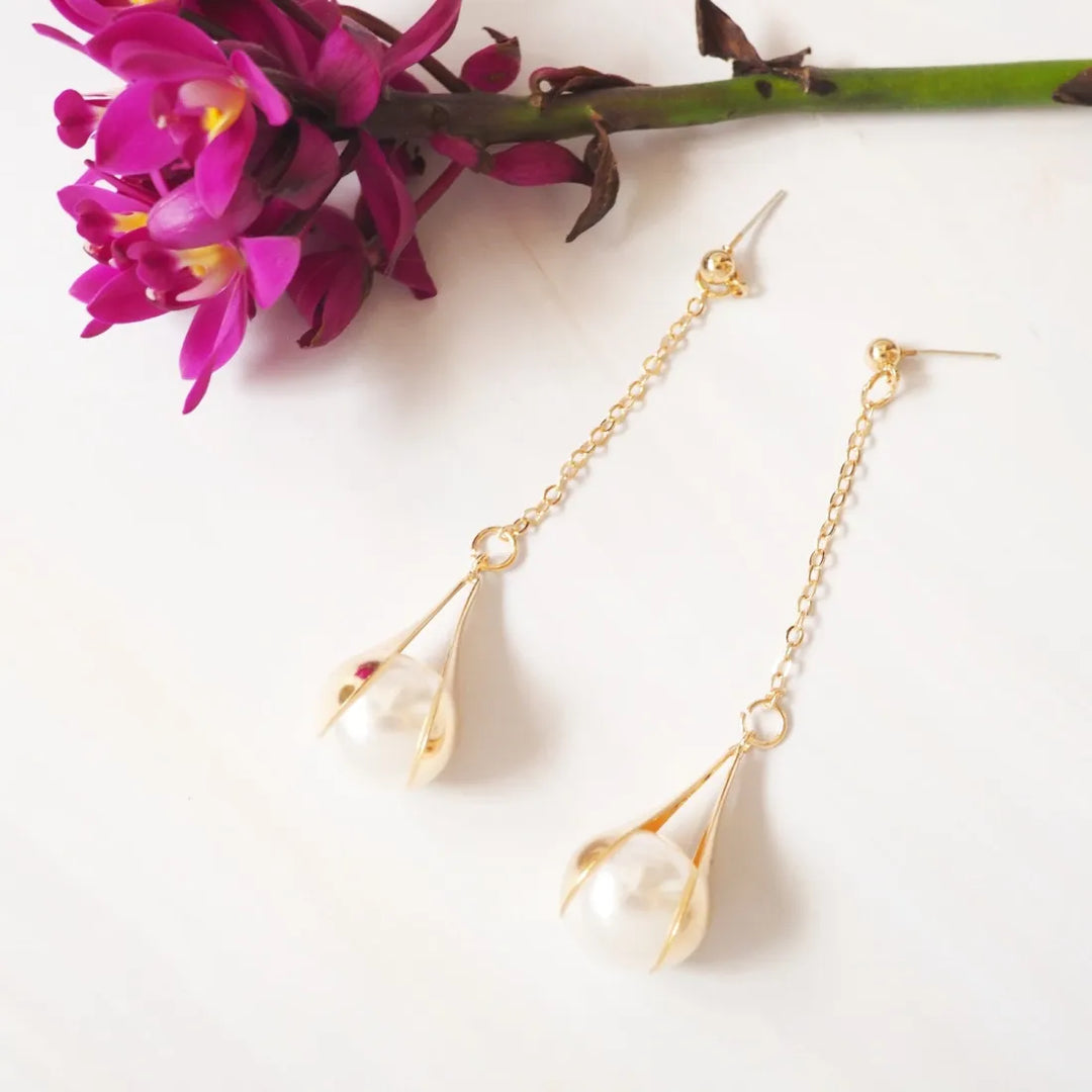 Maui Pearl Dangle Earrings - Made in Hawaii