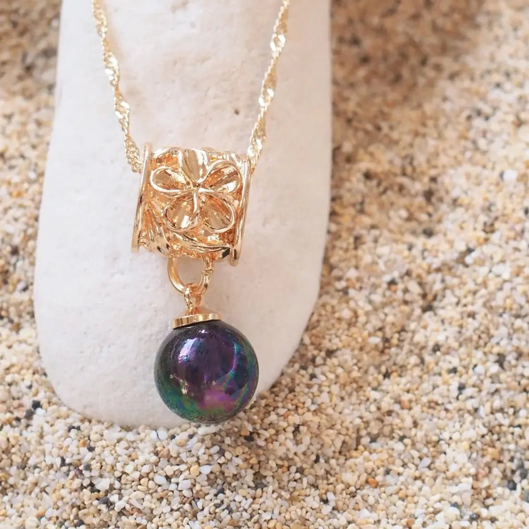 Mauna Kea Blossom Pendant Hawaiian Necklace – Authentic Hawaiian Necklaces by Lavahut