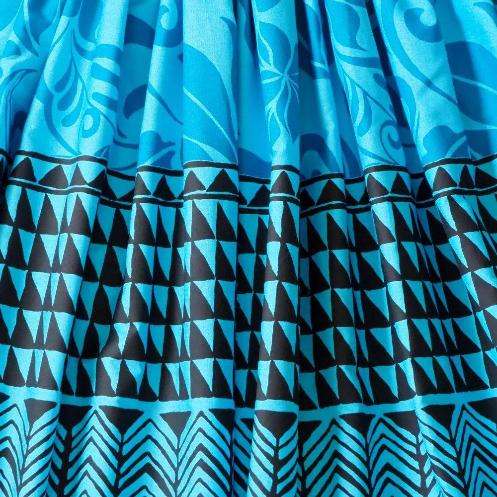 Mauna Kea Blue Single Pa’u Hawaiian Hula Skirt - Made in Hawaii