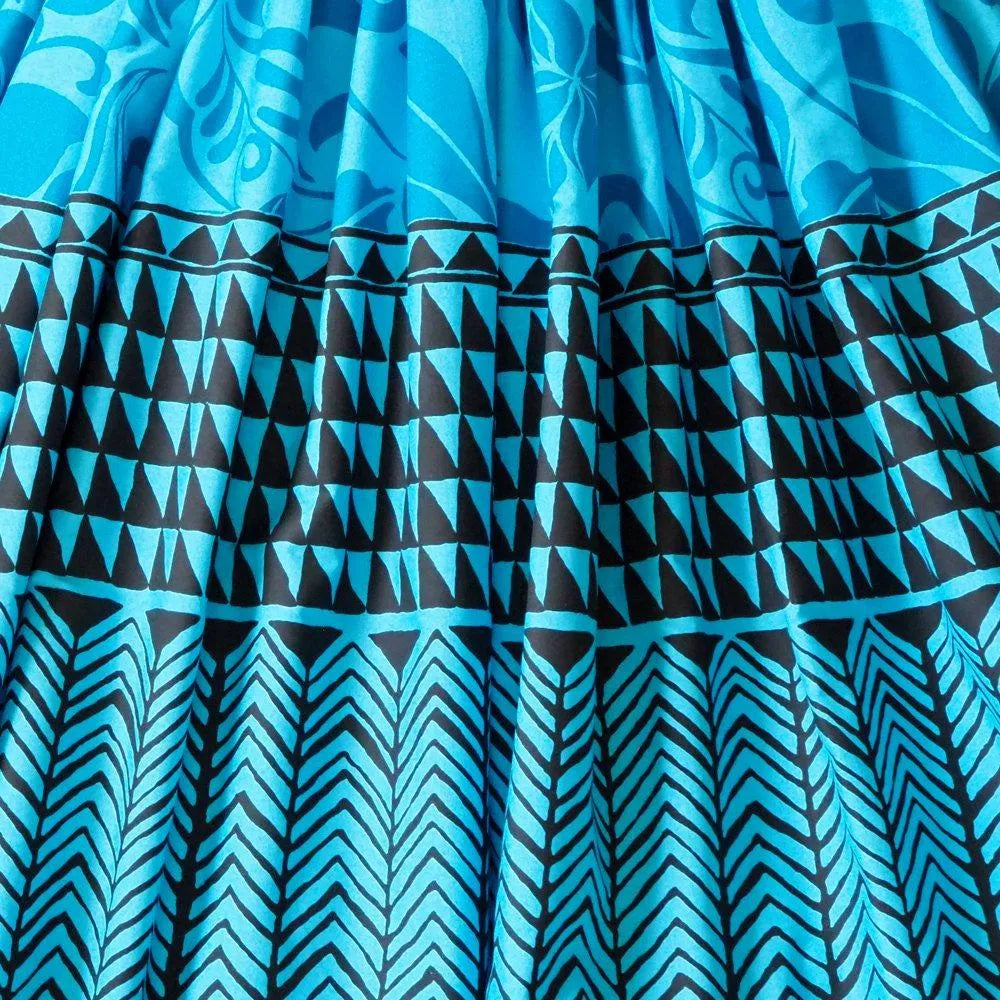 Mauna Kea Blue Single Pa’u Hawaiian Hula Skirt - Made In Hawaii