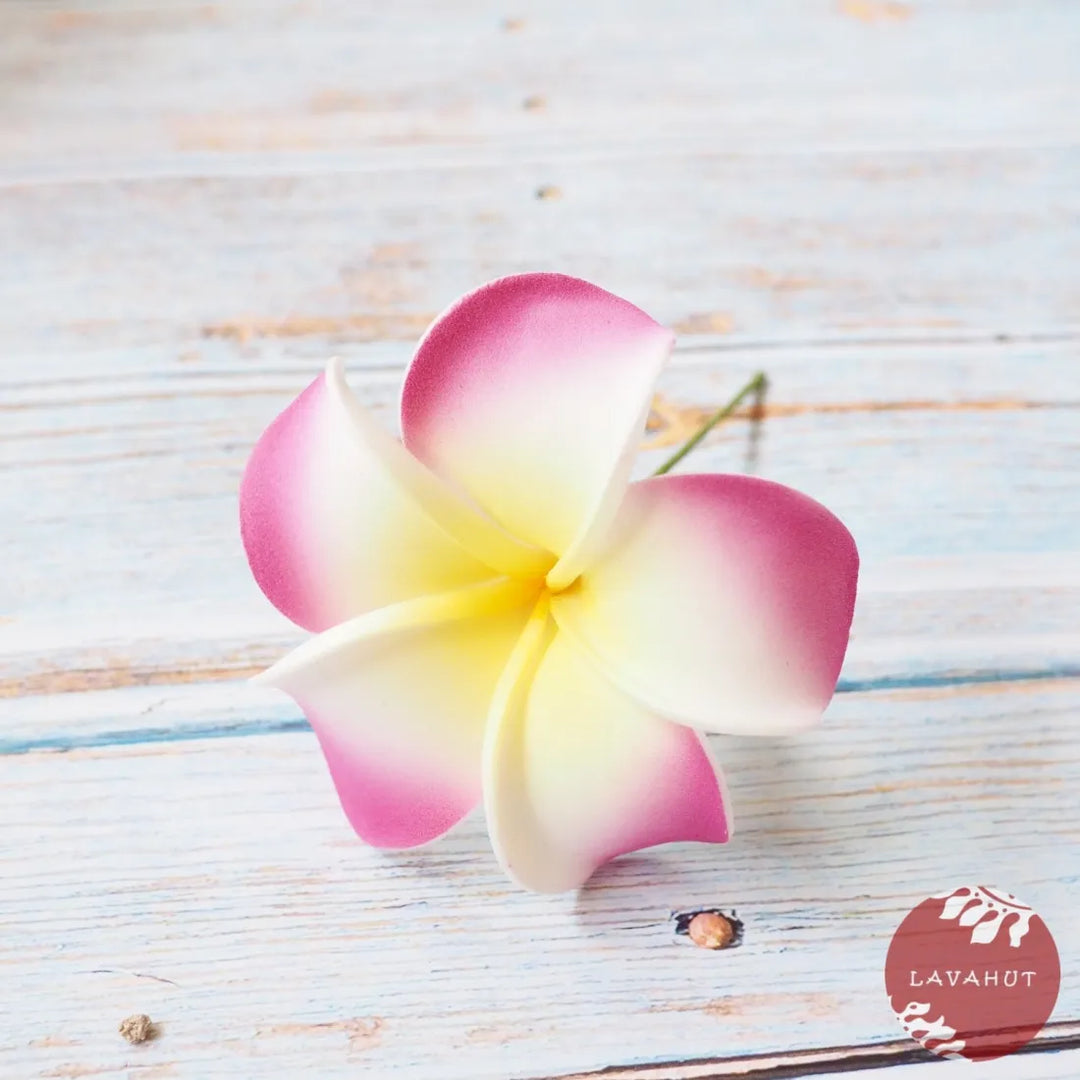 Mauve Plumeria Flower Ear Stick - Made in Hawaii