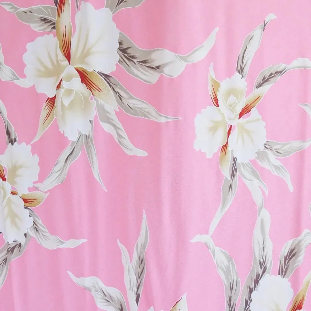 pink hawaiian print halter dress Pink Floral Print Jacquard Halter Dress - Mini Dresses