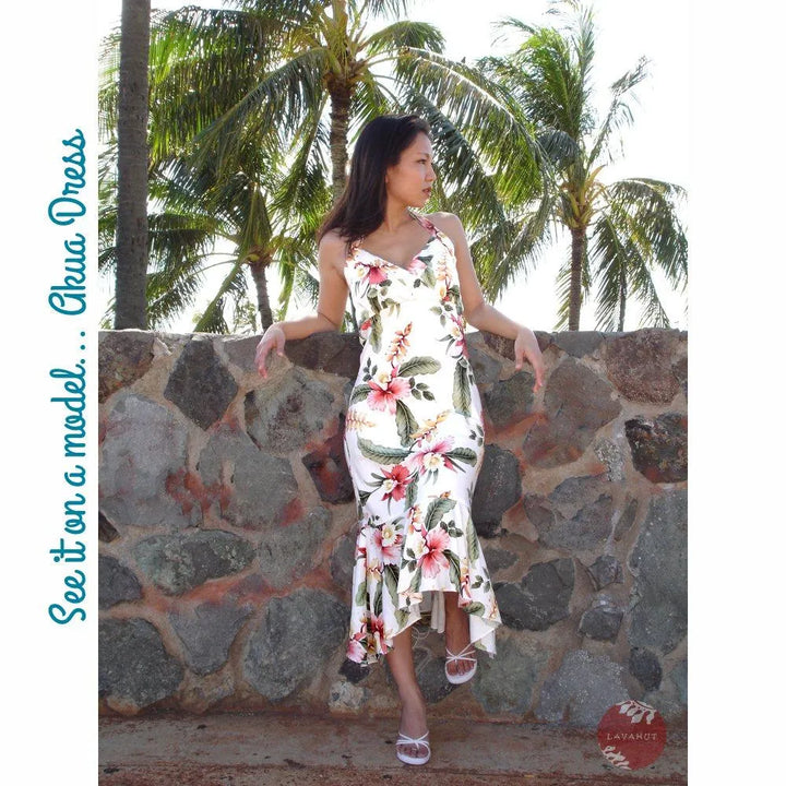 Mele Pink Akua Hawaiian Halter Dress - Made in Hawaii