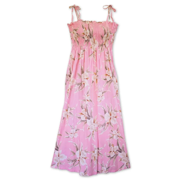 Mele Pink Maxi Hawaiian Dress - Made in Hawaii