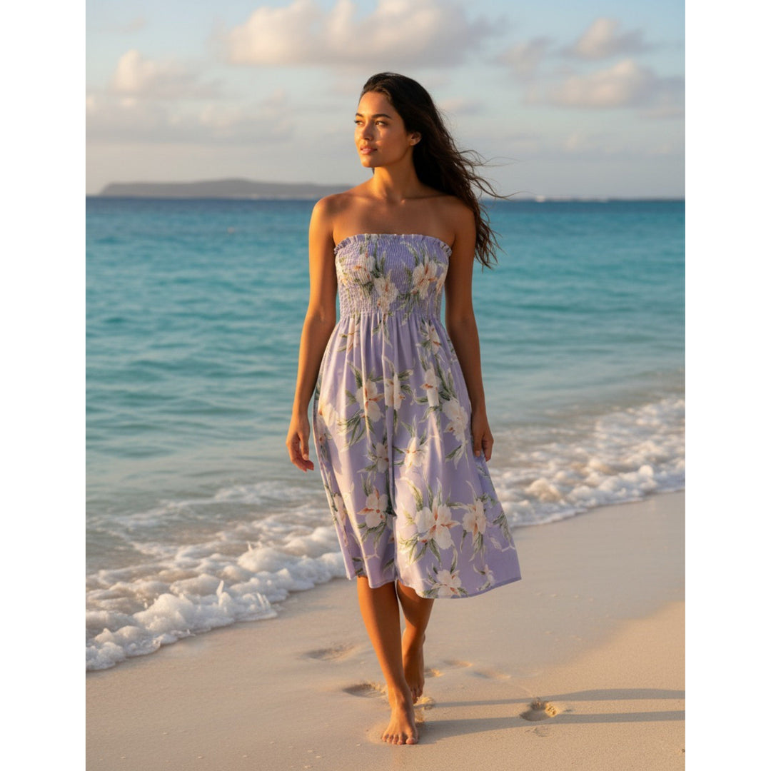 Mele Purple Moonkiss Hawaiian Dress Made in Hawaii