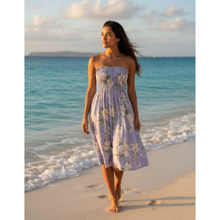 Mele Purple Moonkiss Hawaiian Dress Made in Hawaii