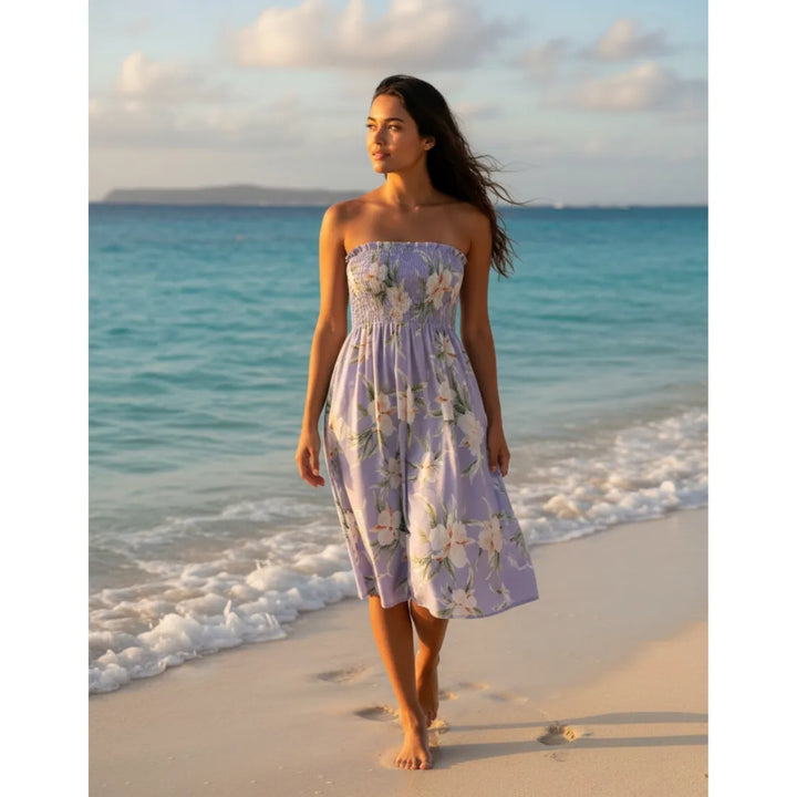 Mele Purple Moonkiss Hawaiian Dress - Made in Hawaii