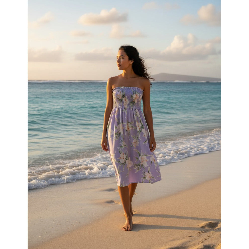 Mele Purple Moonkiss Hawaiian Dress Made in Hawaii