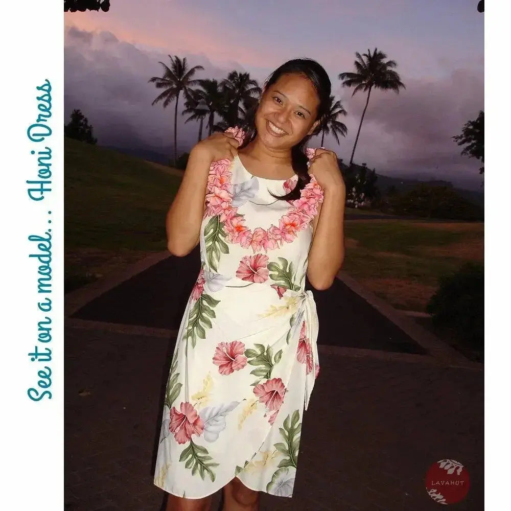 Midnight Black Honi Hawaiian Dress - Made in Hawaii