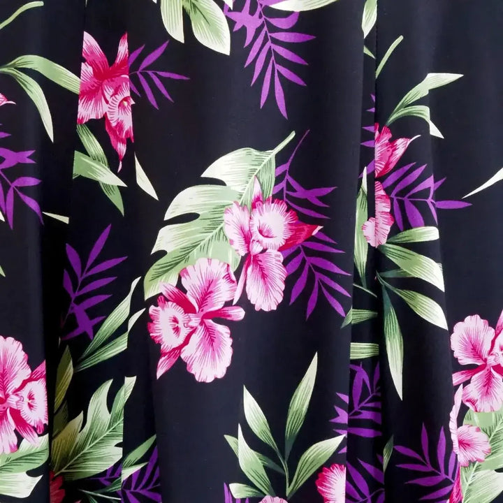 Midnight Black Molokini Hawaiian Dress Made in Hawaii