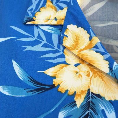 Midnight Blue Lady’s Hawaiian Sleeveless Blouse - Made In Hawaii