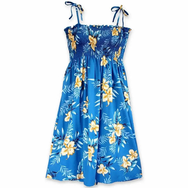 Midnight Blue Moonkiss Hawaiian Dress Made in Hawaii