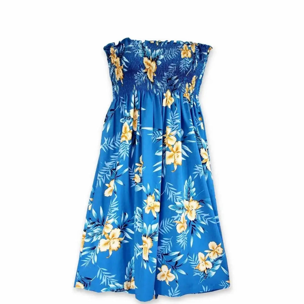 Midnight Blue Moonkiss Hawaiian Dress Made in Hawaii