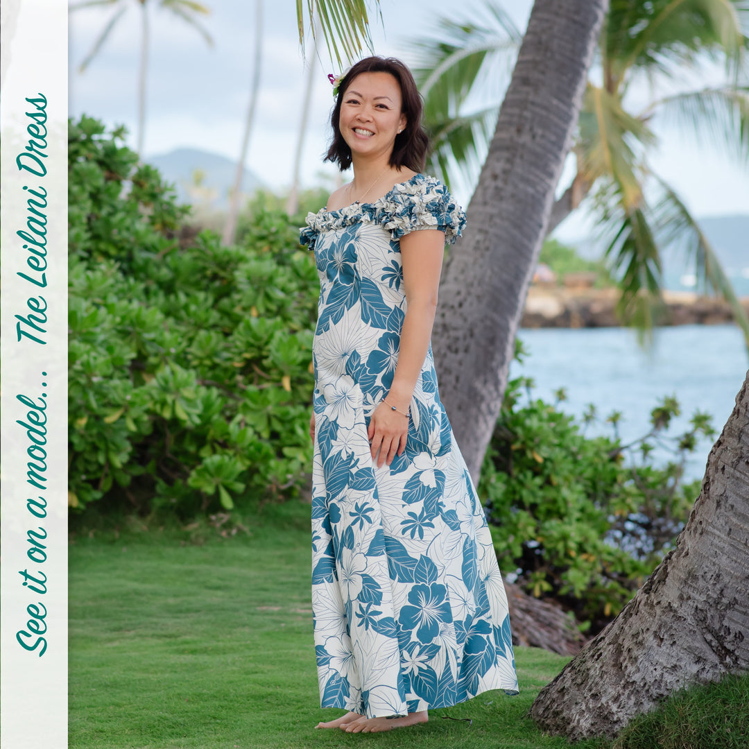 Haven Coral Leilani Hawaiian Muumuu Dress