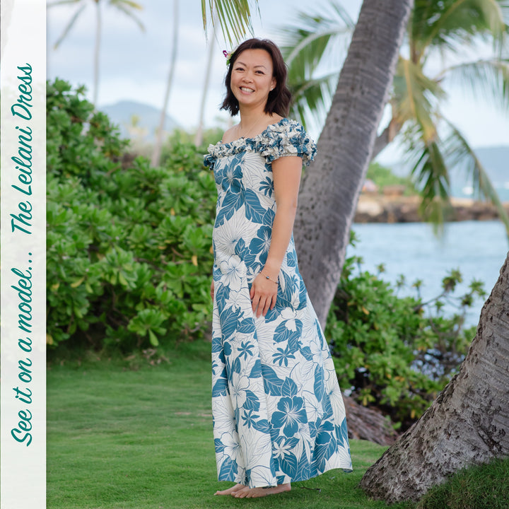 Haven Coral Leilani Hawaiian Muumuu Dress