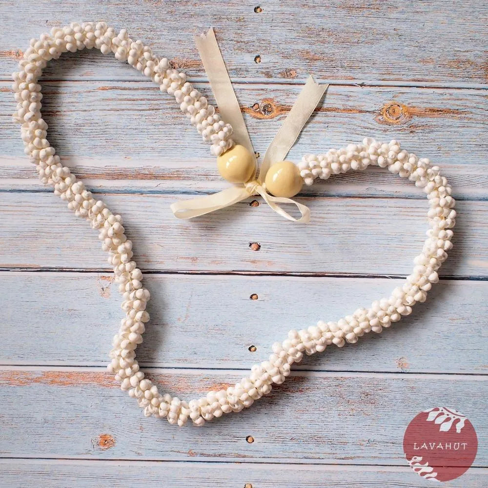 Mongo White Hawaiian Seashell Lei - Made in Hawaii