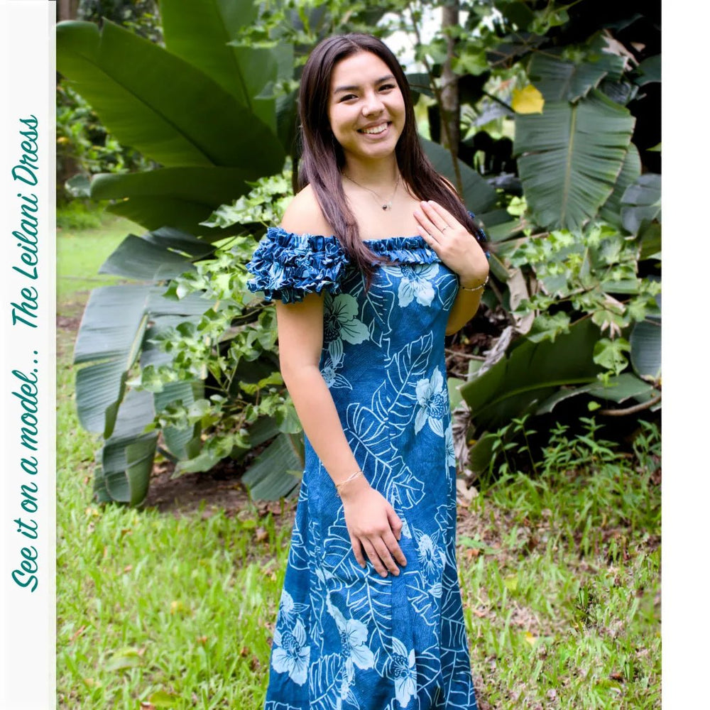 Monstera Cereus Purple Leilani Hawaiian Muumuu Dress – Authentic Hawaiian Women's Dress by Lavahut