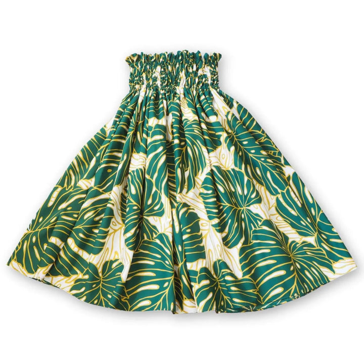 Monstera Dream Green Single Pa’u Hawaiian Hula Skirt - Made in Hawaii