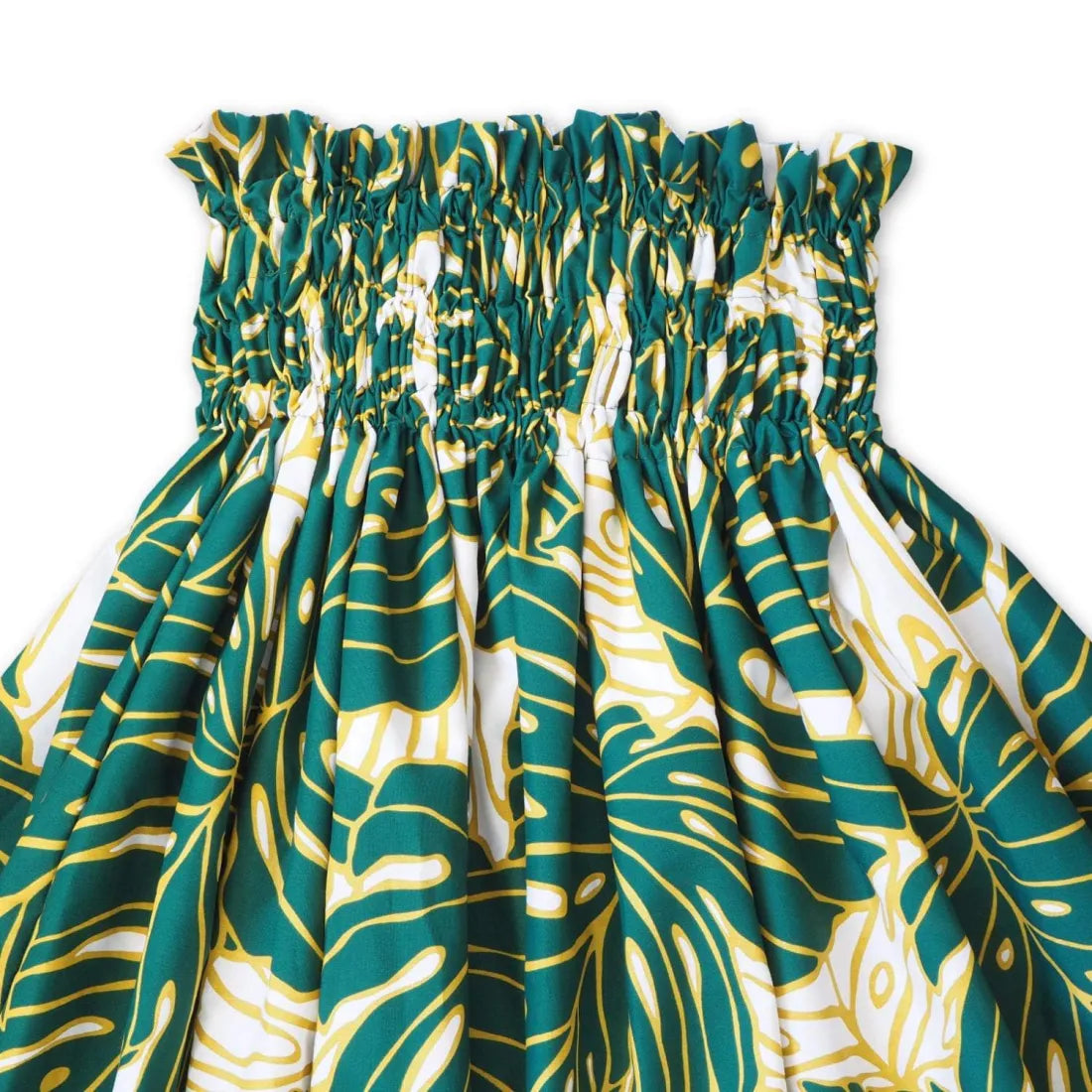 Monstera Dream Green Single Pa’u Hawaiian Hula Skirt - Made In Hawaii
