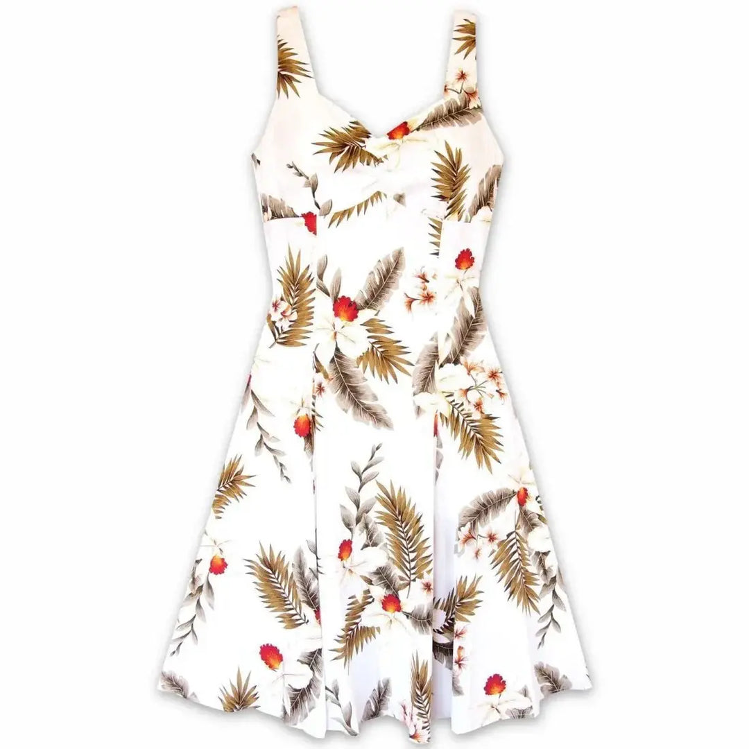 Moon White Molokini Hawaiian Dress Made in Hawaii