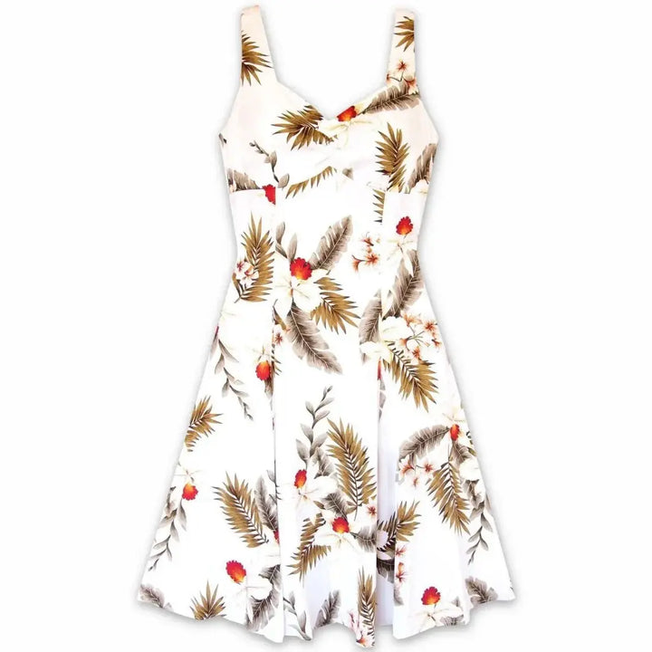 Moon White Molokini Hawaiian Dress Made in Hawaii