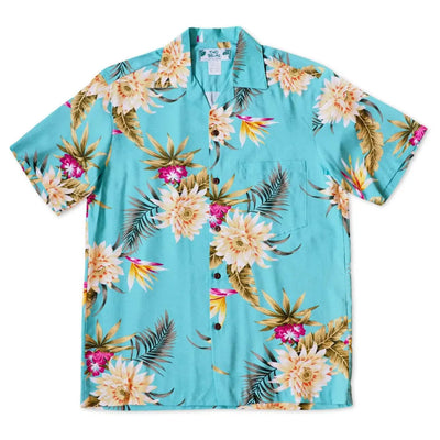 Mountain Green Hawaiian Rayon Shirt - Made In Hawaii