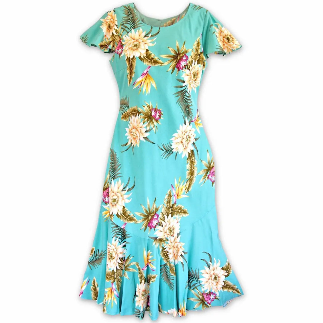 Mountain Green Malia Hawaiian Dress - Made in Hawaii