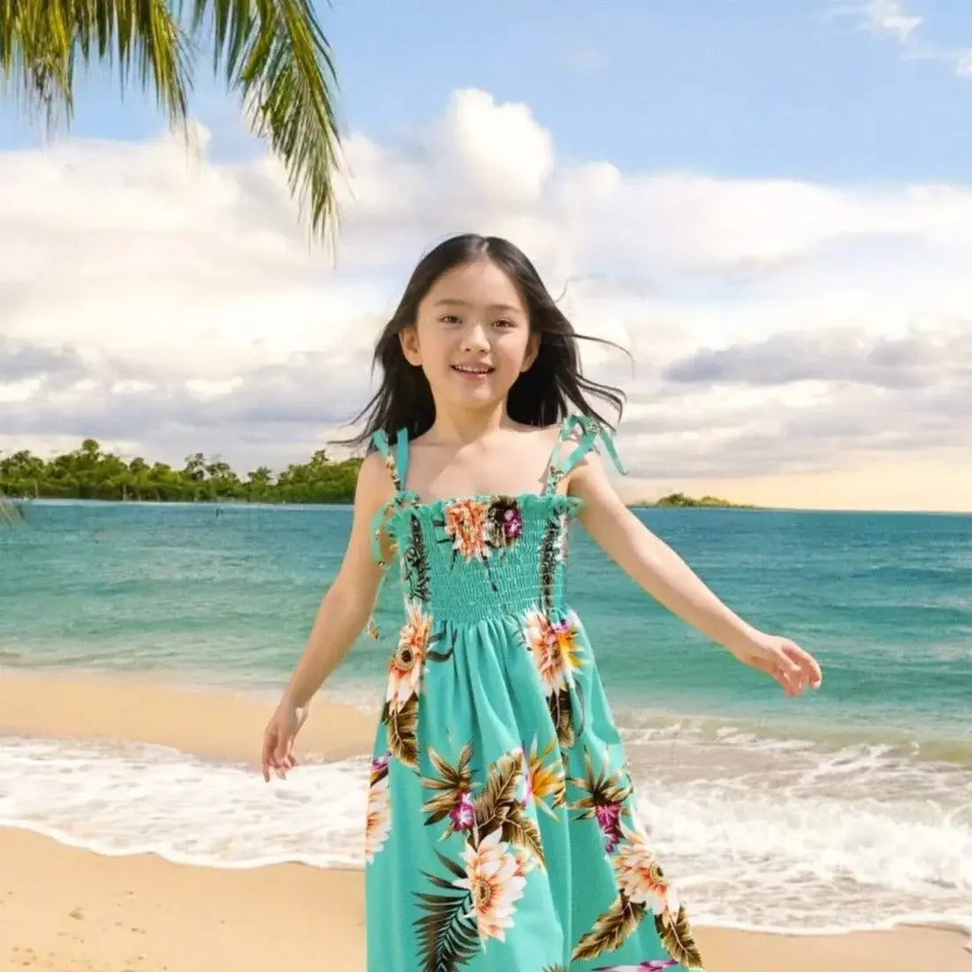 Mountain Green Sunkiss Hawaiian Girl Dress - Made in Hawaii