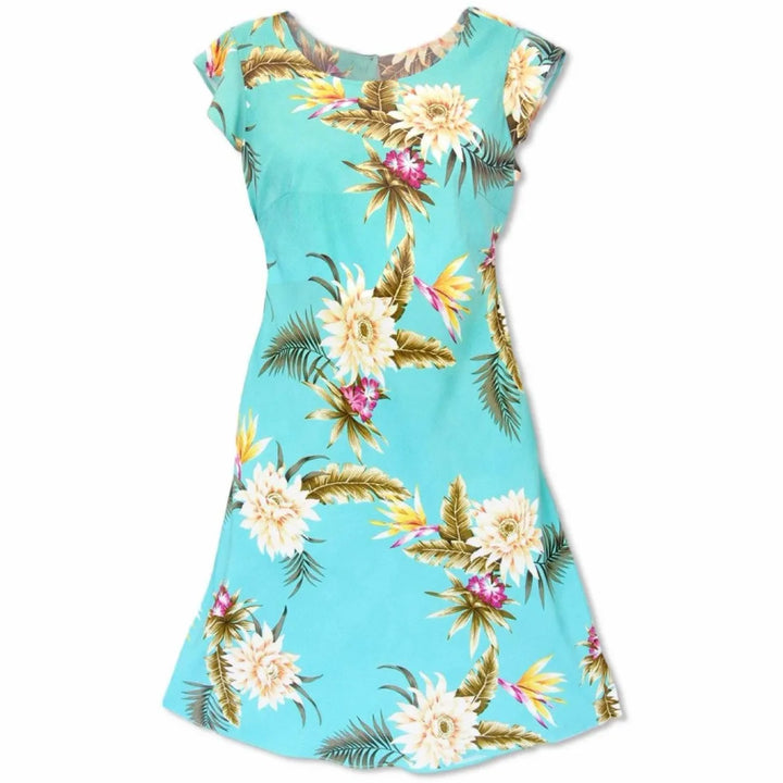 Mountain Green Xoxo Hawaiian Dress - Made in Hawaii