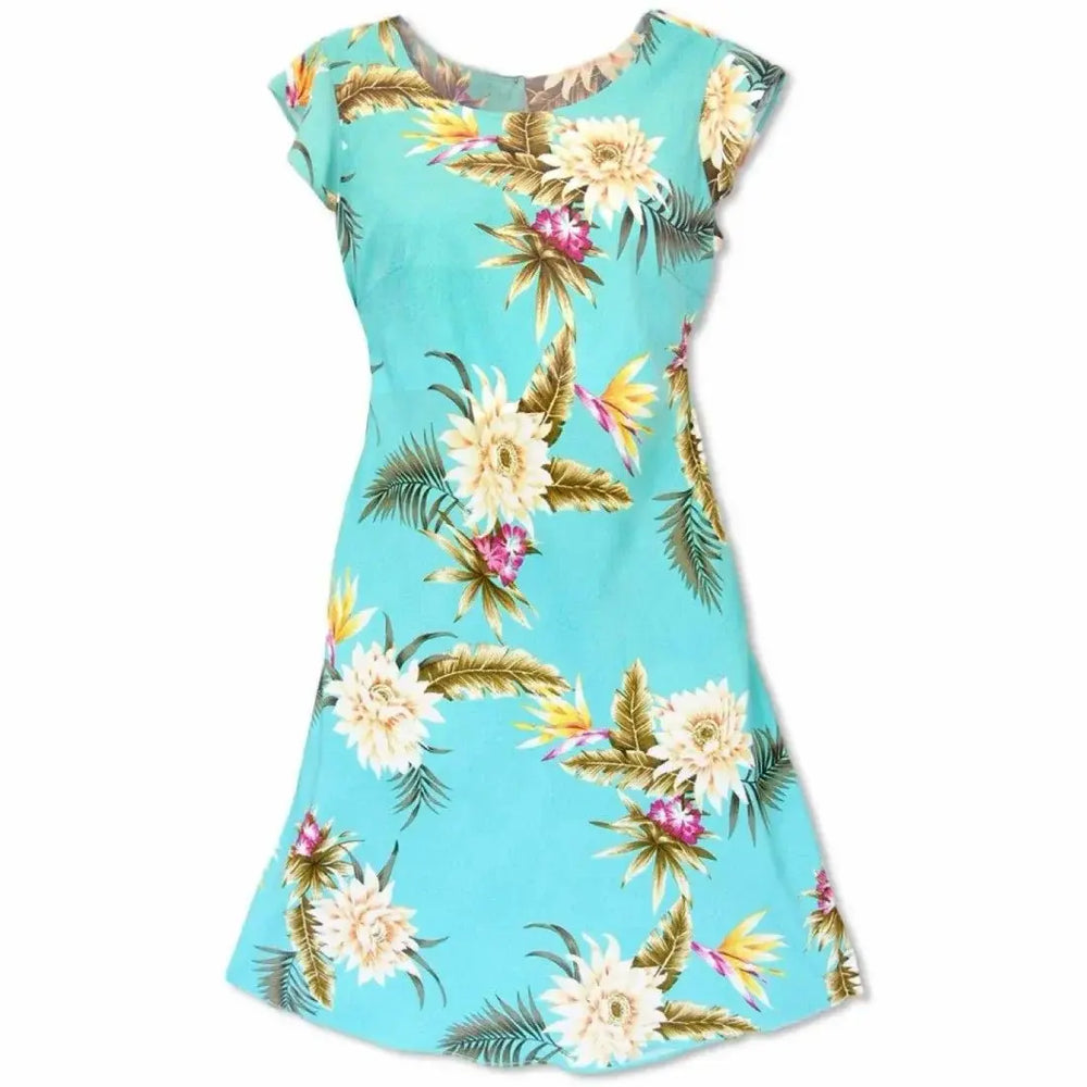 Mountain Green Xoxo Hawaiian Dress Made in Hawaii