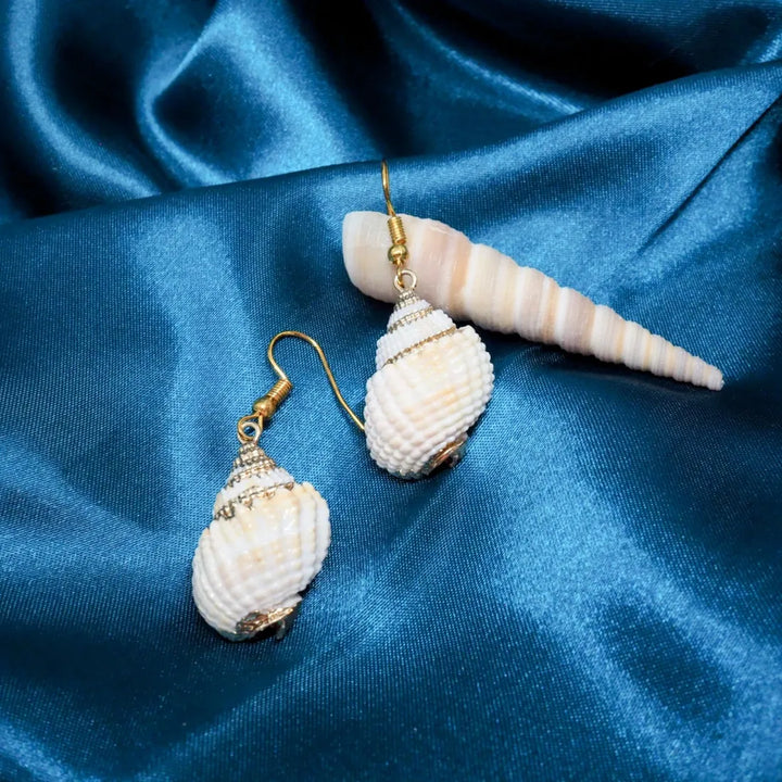 Nasa Seashell Drop Earrings - Made in Hawaii